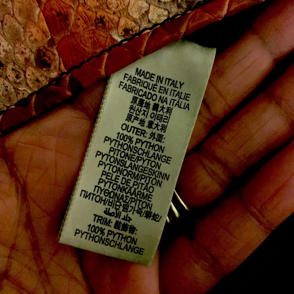 Burberry python vintage clutch - Picture 2 of 8